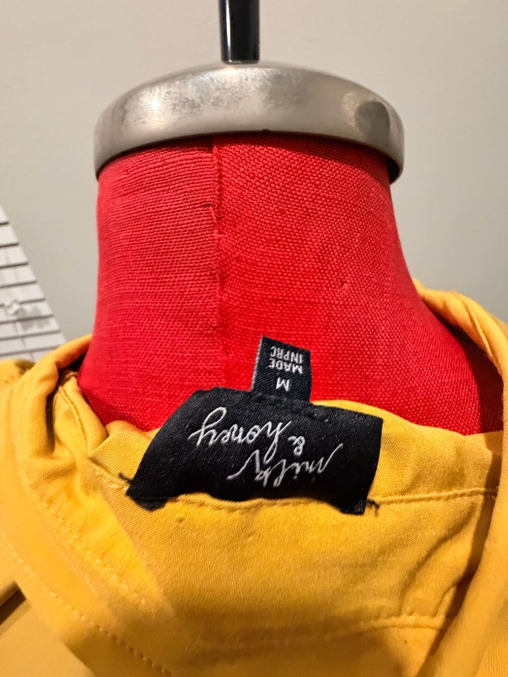 Mossy & Honey Women's Yellow Button-Down Shirt